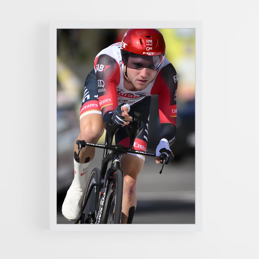 Poster Cycliste Audacieux – affiche Cyclisme (vue 3)